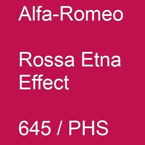 Alfa-Romeo, Rossa Etna Effect, 645 / PHS.